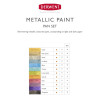 Derwent metallic paint pen set of 12 watercolors in a cube