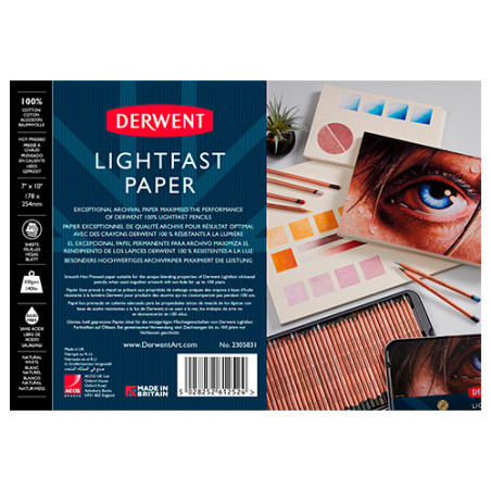 Blok Derwent lightfast blok rysunkowy 17,8x25,4cm 300g 20ark - sklep p