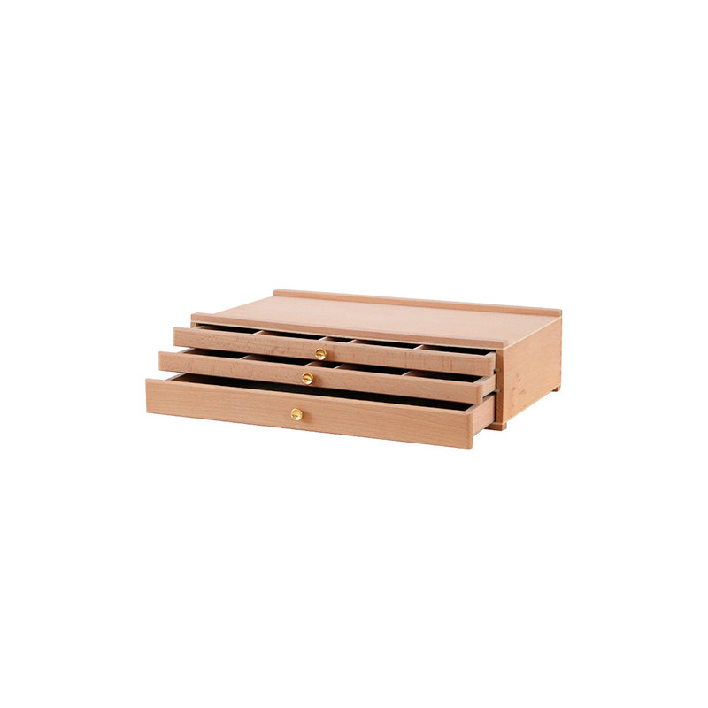 Wooden drawer for accessories 3 drawers