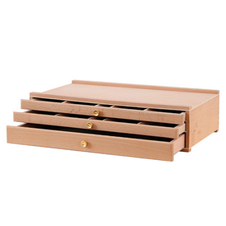 Wooden drawer for accessories 3 drawers
