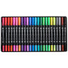 Zieler duo tip brush & fineliner set of 24 markers