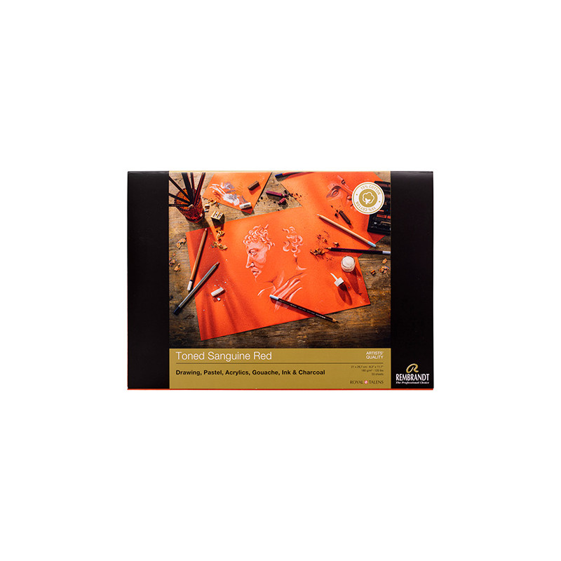 Block Rembrandt toned sanguine red 180g 50ark