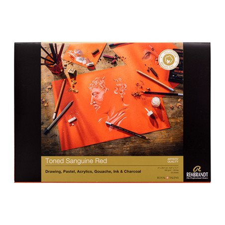 Block Rembrandt toned sanguine red 180g 50ark