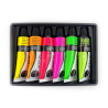 Daler Rowney neon&glow acrylic paints set 6x12ml
