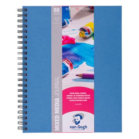 Sketchbook Van Gogh journal mixed media spiral 160g 50ark