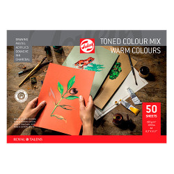 Block Talens toned colour mix warm 180g 50ark