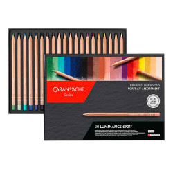 Caran d'ache luminance 6901 zestaw 20 portretowych kredek - sklep plas