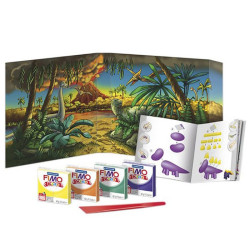 Fimo kids dino form & play set modelin 4x42g
