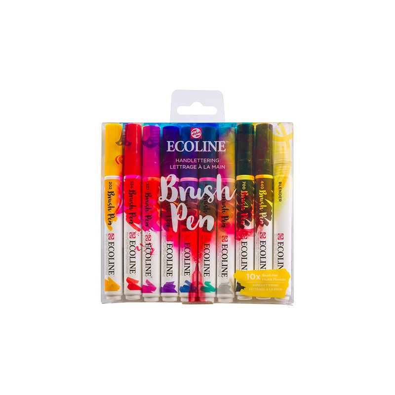 Talens ecoline handlettering set of 10 pens
