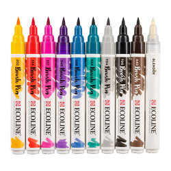 Talens ecoline handlettering set of 10 pens