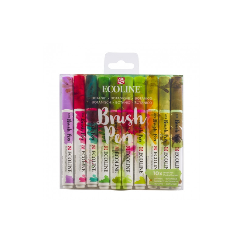 Talens ecoline botanic set of 10 pens