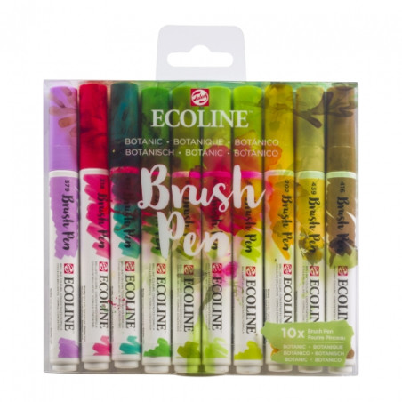 Talens ecoline botanic set of 10 pens