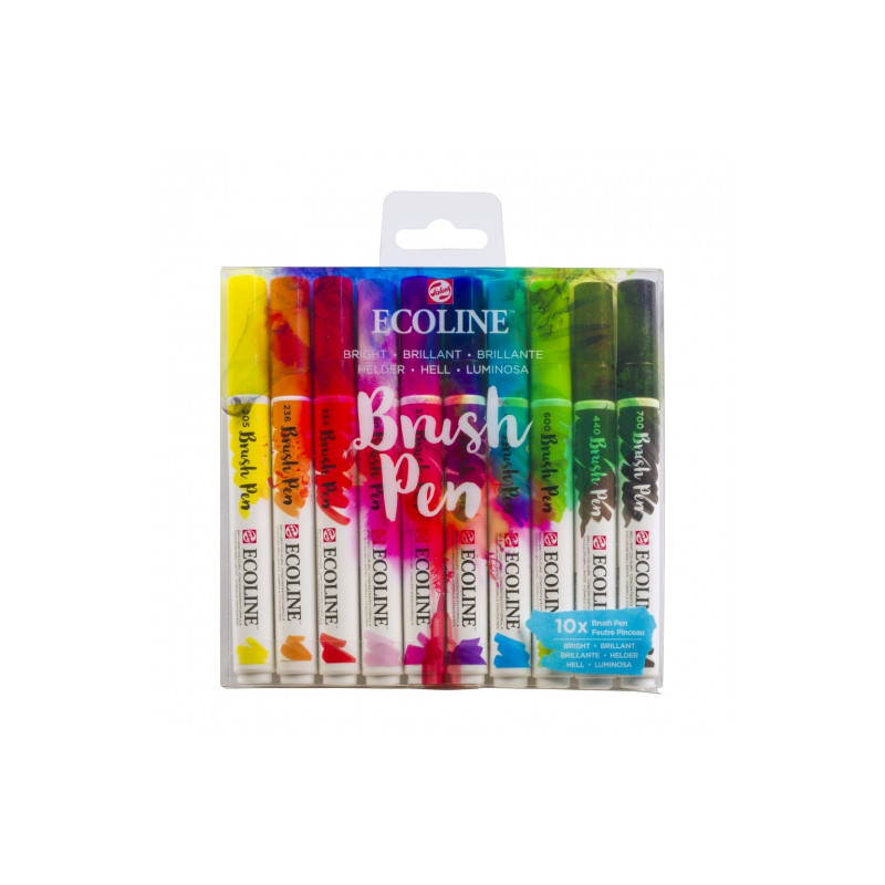 Talens ecoline bright zestaw 10 pisaków - sklep plastyczny - szał dla
