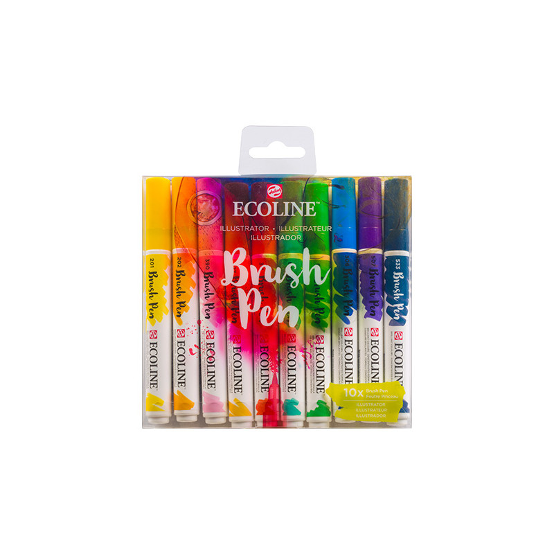 Talens ecoline illustrator set of 10 pens
