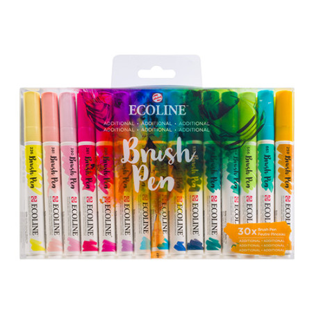Talens ecoline additional set of 30 pens