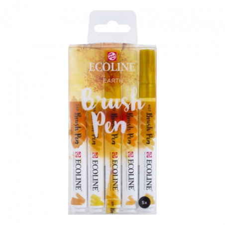 Talens ecoline earth set of 5 markers