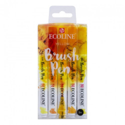 Talens ecoline yellow set of 5 pens