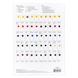 Winson&Newton professional watercolor wzornik palety kolorów - sklep p