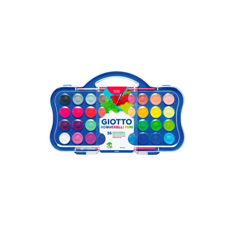 Giotto aquarelli mini akwarele w plastikowym opakowaniu 36 kol - sklep