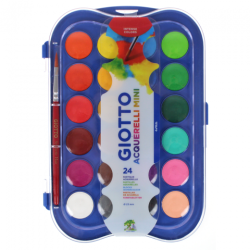 Giotto aquarelli mini akwarele w plastikowym opakowaniu 24 kol - sklep