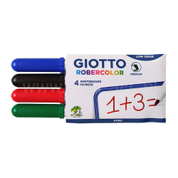 Giotto robercolor medium zestaw 4 pisaków suchościeralnych - sklep pla