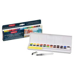 Derwent inktense paint pan studio tusze w półkostkach 24szt - sklep pl