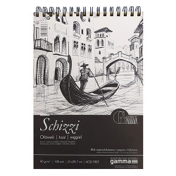 Blok Gamma schizzi spiral A4 90g 100ark