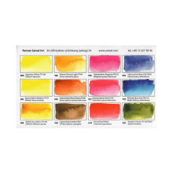 Szmal aquarius a set of 12 watercolors in a cube Krzysztof Kowalski