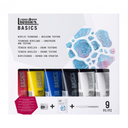 Liquitex basics acrylic building texture set of 9 elements