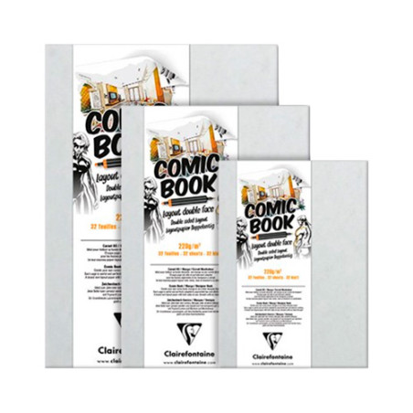 Blok Clairefontaine comic book 220g 32 arkusze