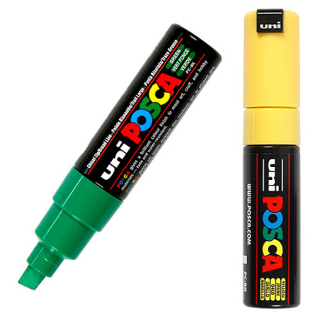 Posca Uni 8mm pisak z farbą plakatową - sklep plastyczny - szał dla pl