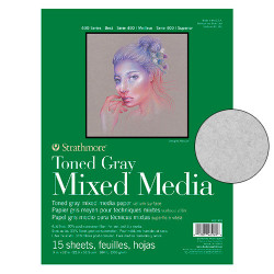 Blok Strathmore s.400 toned gray mix media 300g 15ark - sklep plastycz