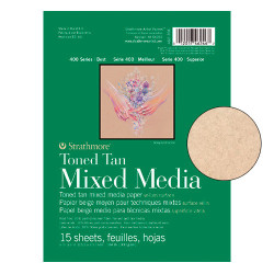 Blok Strathmore s.400 toned tan mix media 300g 15ark - sklep plastyczn