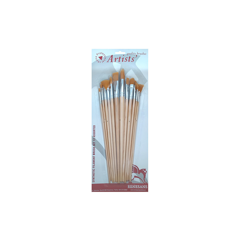 Renesans set of 12 different synthetic brushes