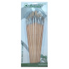 Renesans set of 12 flat bristle brushes