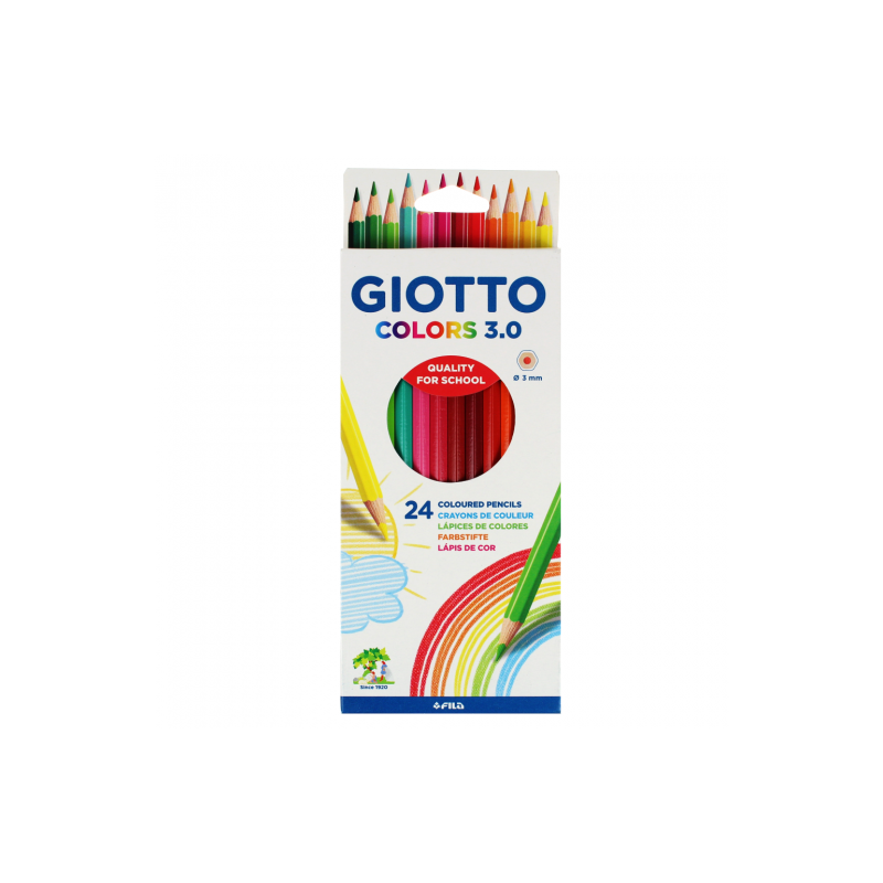 Giotto colors 3.0 set of 24 school crayons