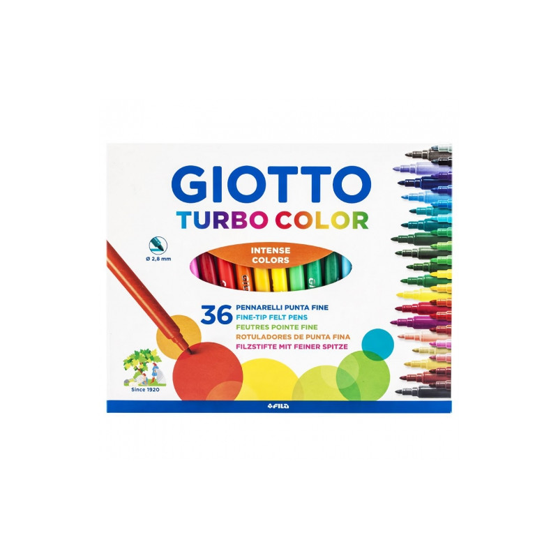 Giotto turbo color zestaw 36 pisaków - sklep plastyczny - szał dla pla