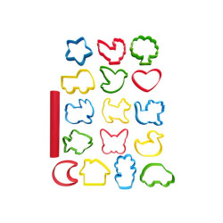 Giotto patplume foremki do modelowania 16sztuk + wałek - sklep plastyc