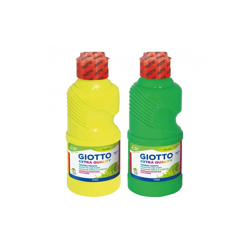Giotto extra quality fluo farby temperowe fluorescencyjne 250ml - skle