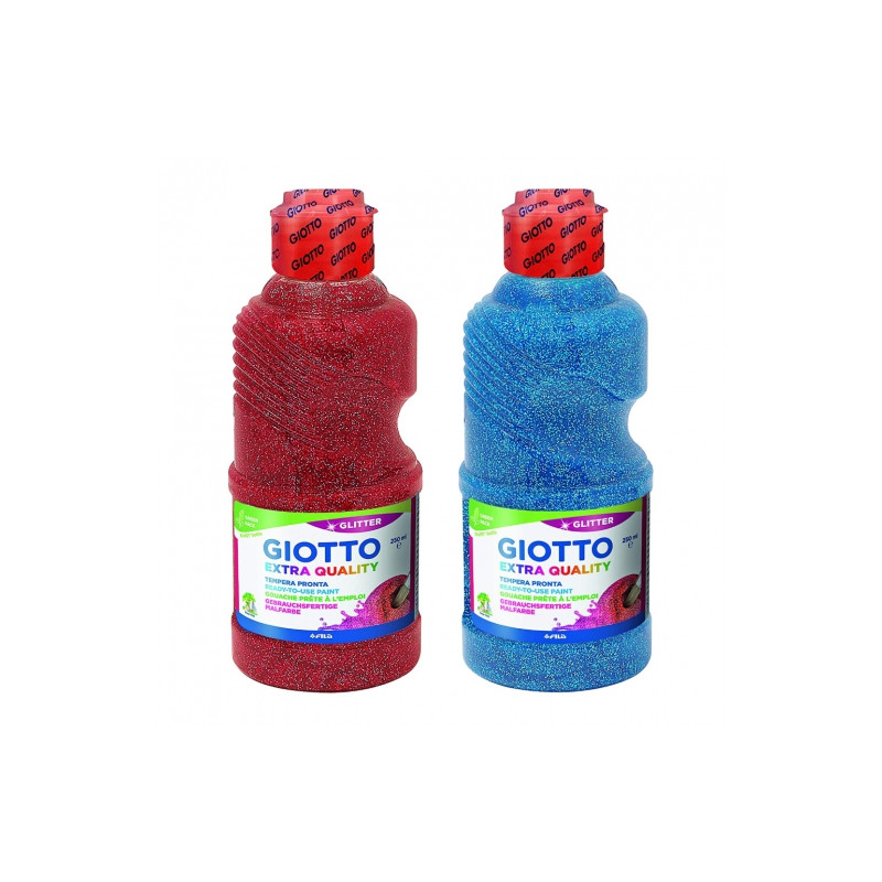 Giotto extra quality glitter tempera paints 250ml