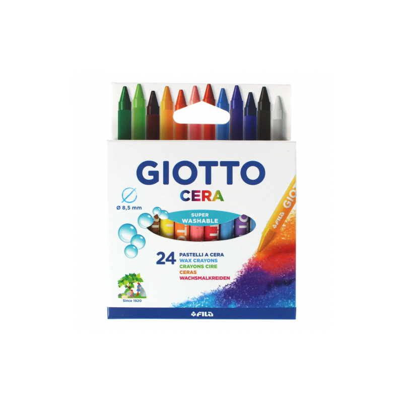 Giotto cera zestaw 24 kredek woskowych - sklep plastyczny - szał dla p
