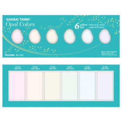 Kuretake gansai tambi opal colors set of 6 watercolors