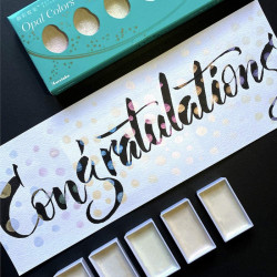 Kuretake gansai tambi opal colors set of 6 watercolors