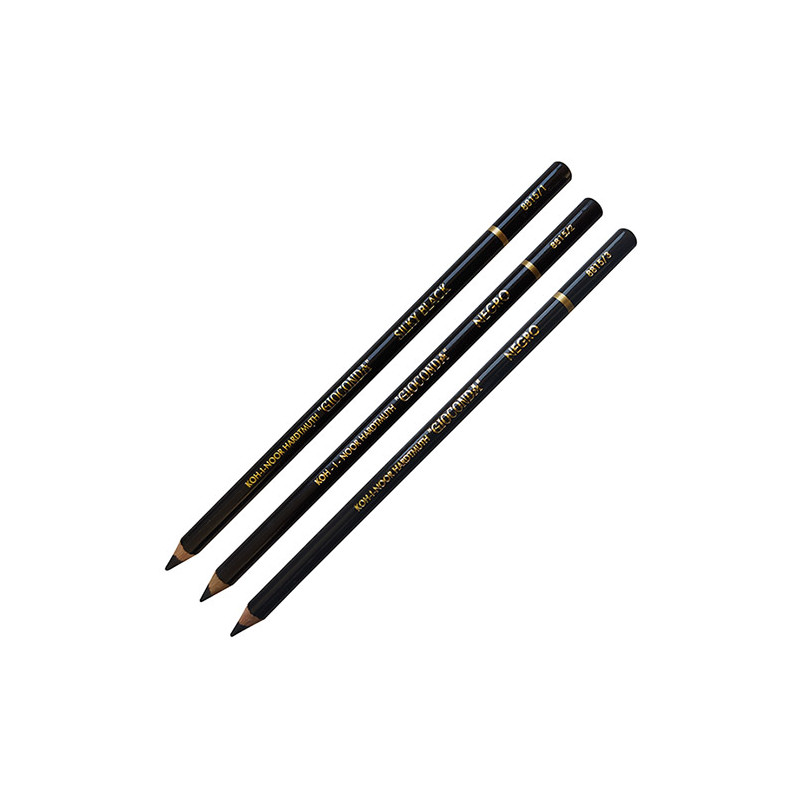 Koh-i-noor gioconda negro black pastel in wood