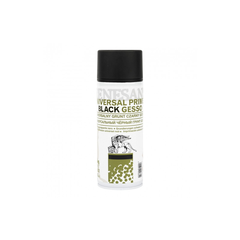 Renesans ground gesso black spray 400ml