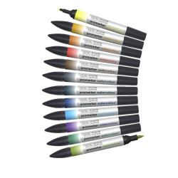 Winsor&Newton promarker watercolor landscape tones 12 pens