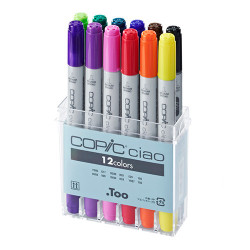 Copic ciao basic set of 12 double-sided pens