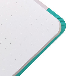 Szkicownik Bruynzeel bullet journal turquoise 13x21cm 140g 64ark - skl