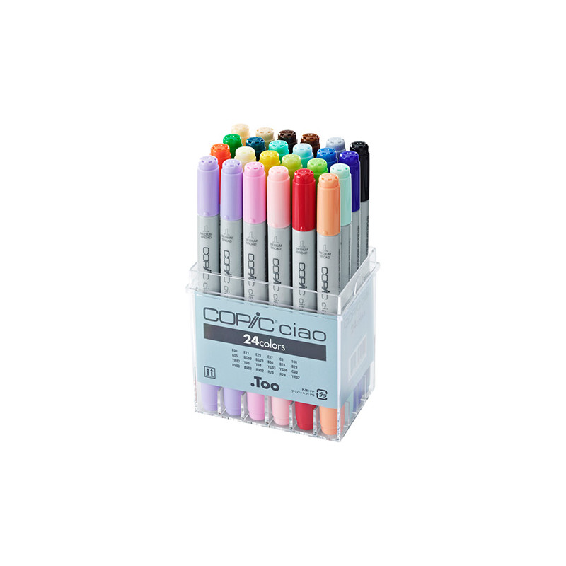 Copic ciao set of 24 double-sided pens