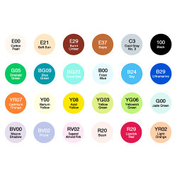 Copic ciao set of 24 double-sided pens